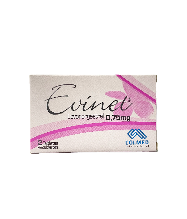 EVINET TABLETAS 0.75 MG CAJA X 2 UNDS